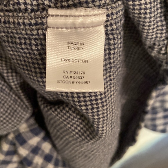 🔥EC🔥Johnston & Murphy 100% Cotton Check Flannel Button Down Shirt. - Picture 5 of 8
